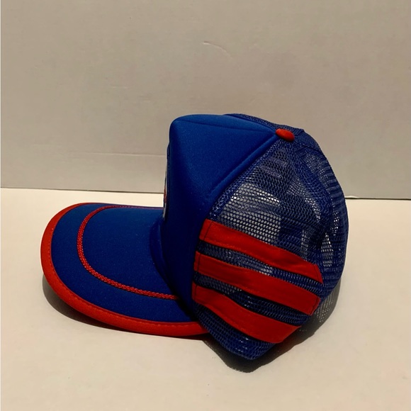 Vintage Strescon 3 Stripe Mesh Trucker Snapback Hat - Picture 2 of 3